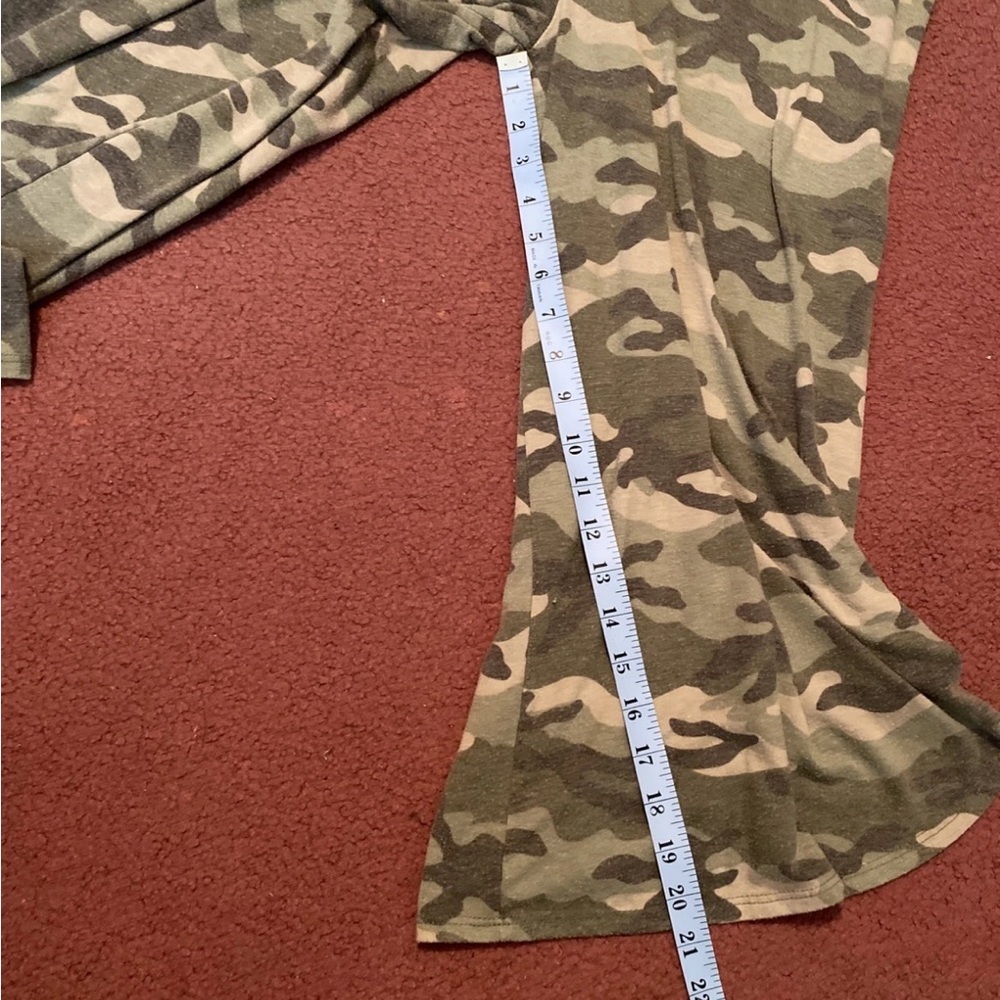 21 Saints Womens Camouflage Sleeveless Cropped Wide-Leg Jumpsuit Size S - Picture 8 of 16